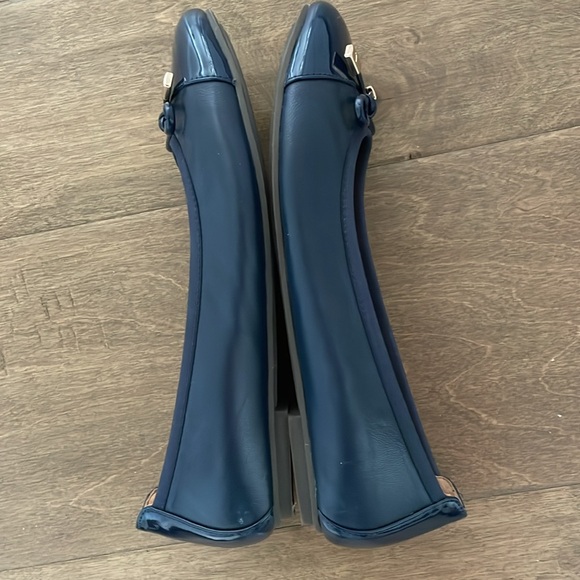 Vionic Minna Ballet Flats Leather Navy Blue Size 7 - Picture 5 of 8